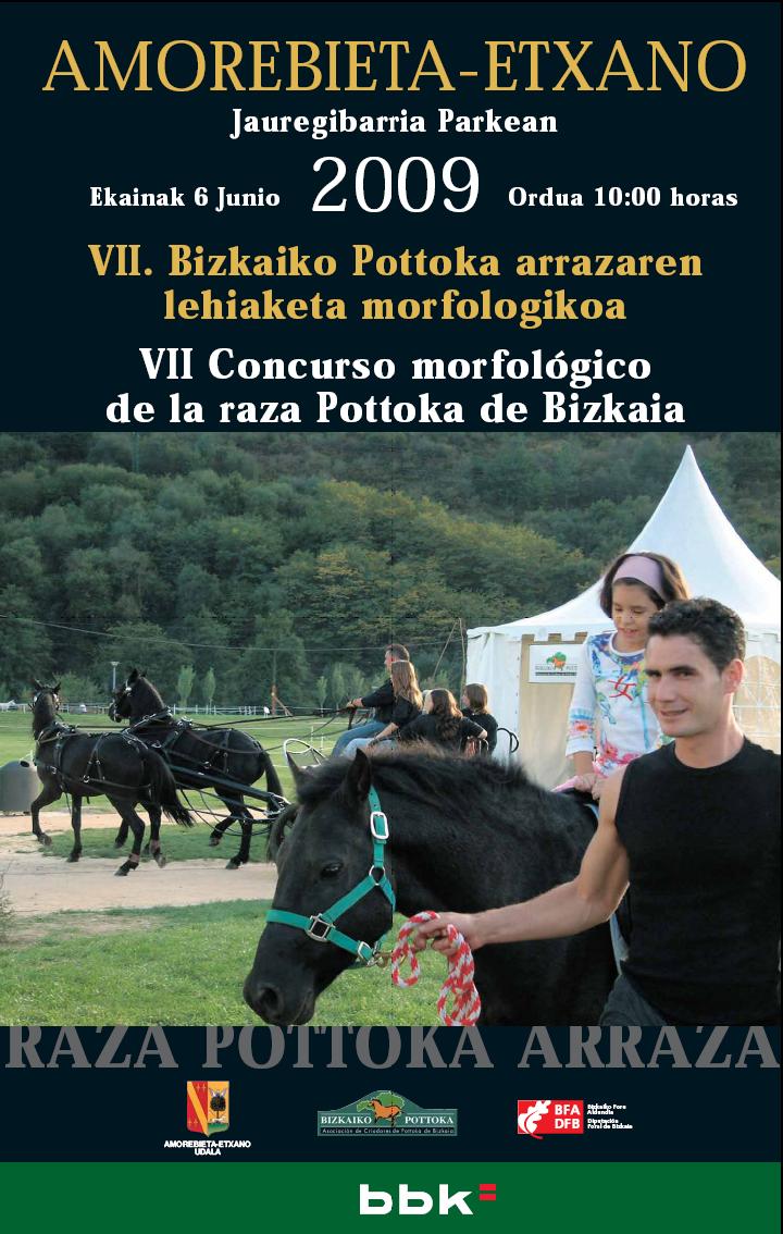 Pottoka arrazaren BIzkaiko Lehiaketa morfologikoaren VII.edizioko kartela